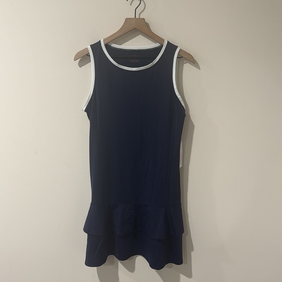 NEW • KINONA • Women's Navy Blue Roundneck Mini Golf Dress / One in Two - Picture 2 of 5